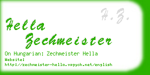 hella zechmeister business card